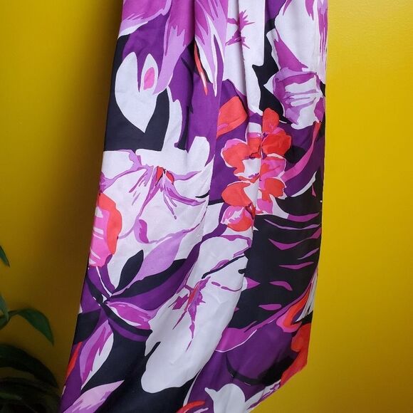 Banana Republic Silk Printed Dress Size 2P - Picture 7 of 12